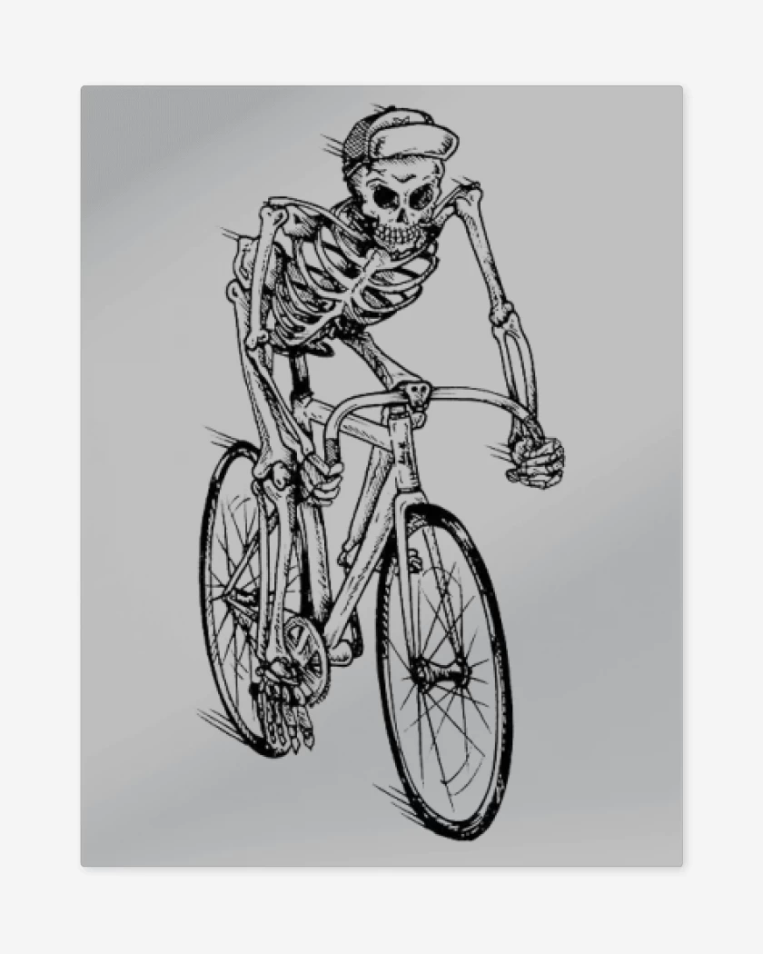 Print metalico Gris Melange de Skull cleta