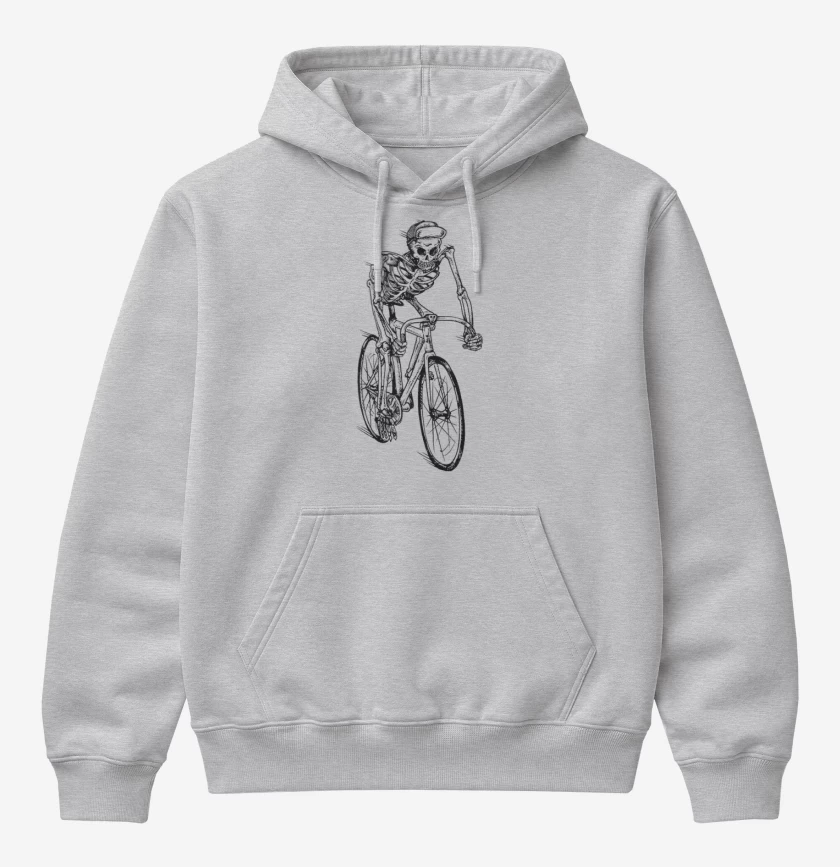 Poleron Canguro básico Gris Melange de Skull cleta