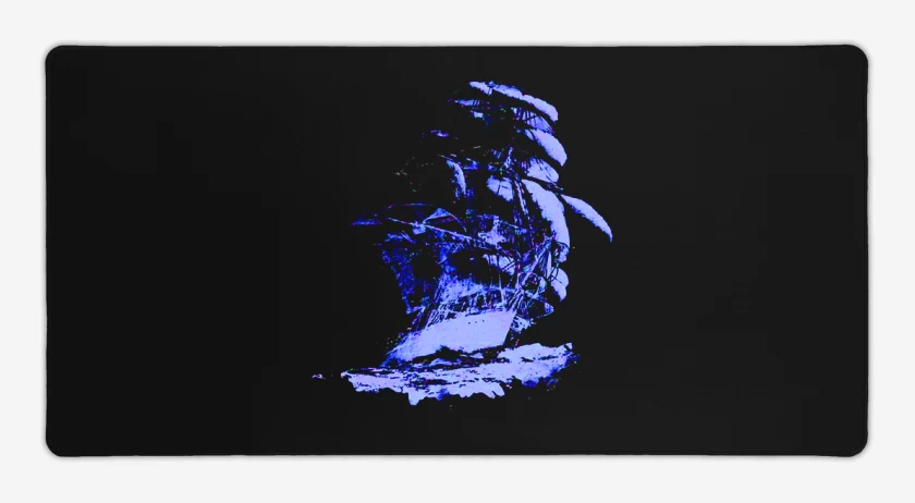 Mouse pad Gamer Negro de Barco