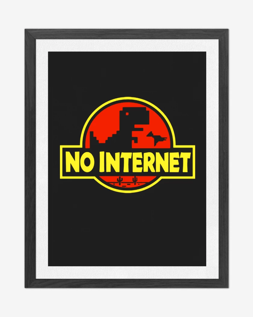 Cuadro decorativo Negro de No internet