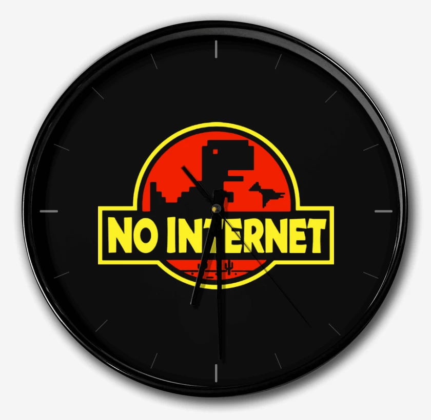 Reloj Negro de No internet