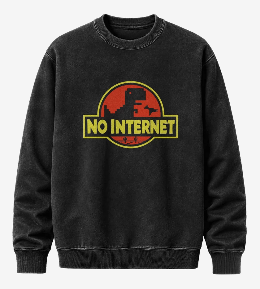 Poleron Polo Acid Wash Negro de No internet