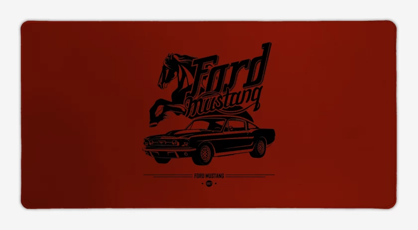 Mouse pad Gamer Rojo de Ford Mustang