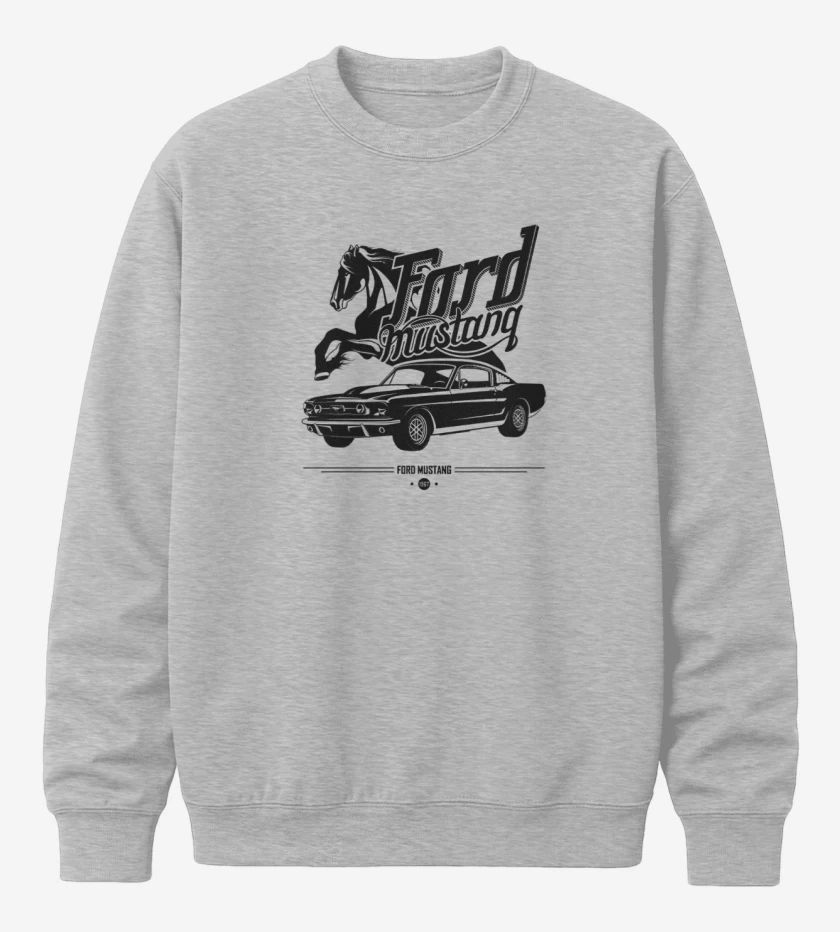 Poleron polo Gris Melange de Ford Mustang