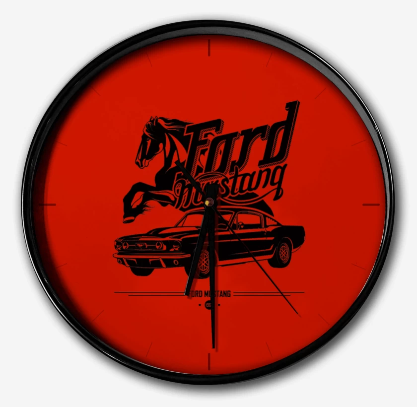 Reloj Rojo de Ford Mustang