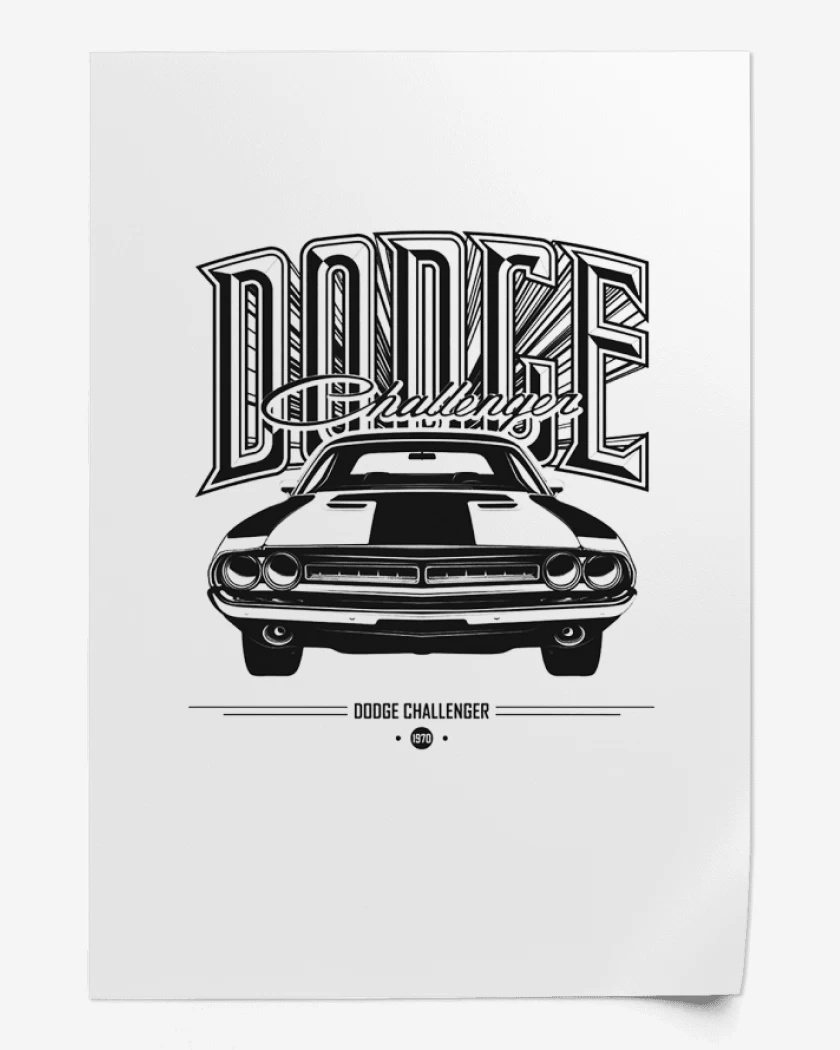 Print Dodge Challenger 2