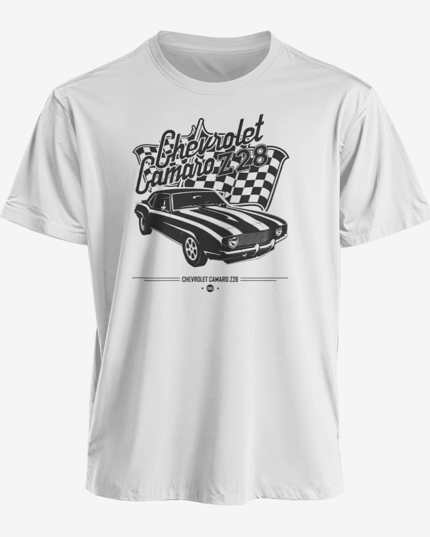 Polera premium Blanco de Chevrolet Camaro