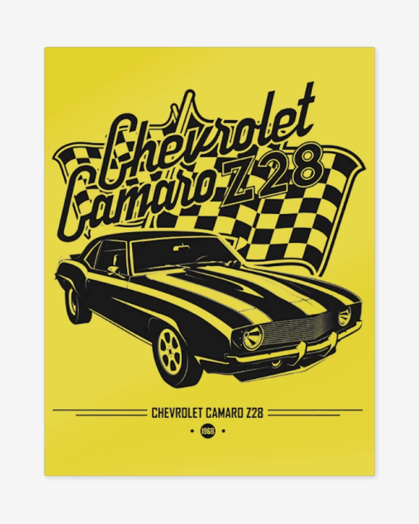 Print metalico Chevrolet Camaro
