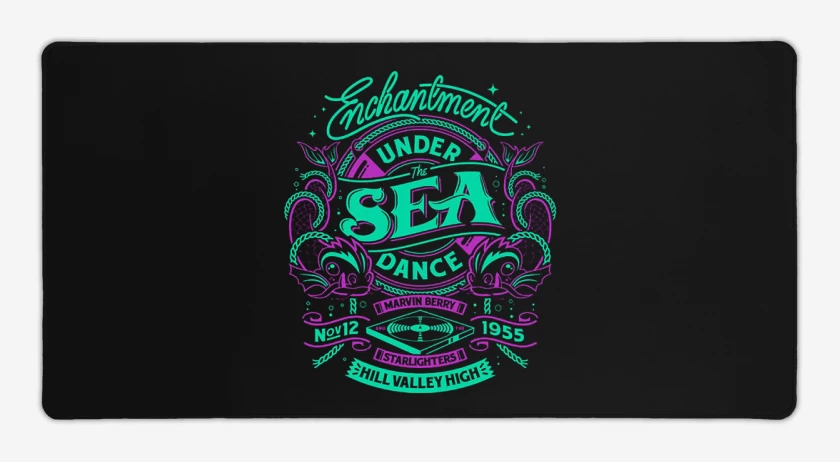 Mouse pad Gamer Negro de under the sea dance
