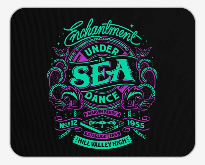 Mousepad Negro de under the sea dance