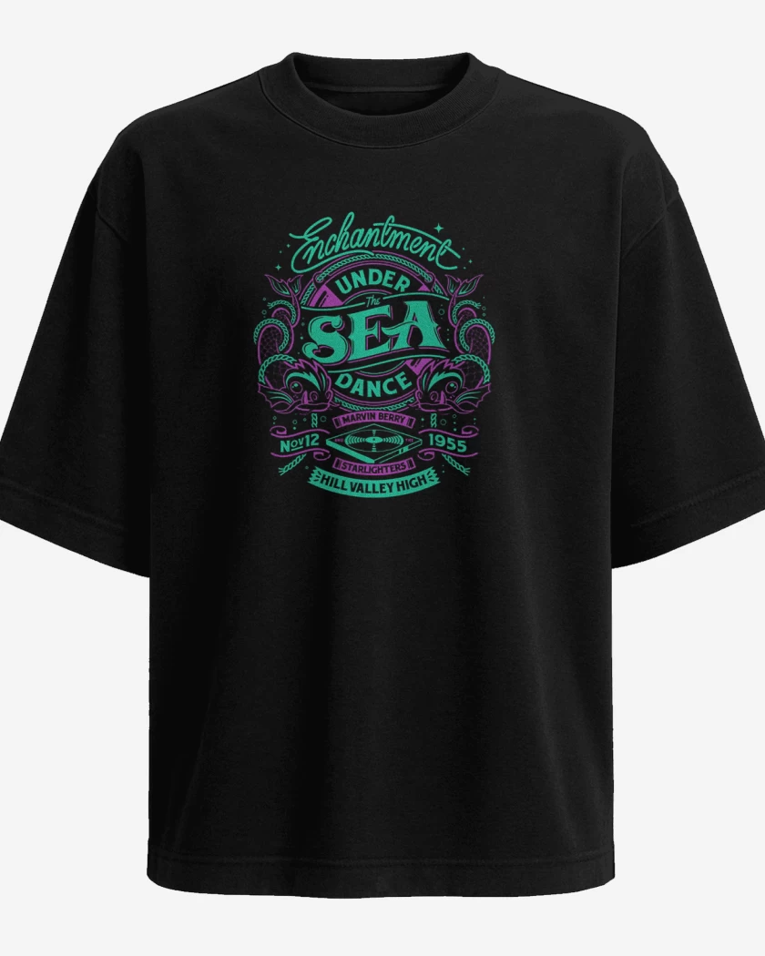 Polera Oversize Negro de under the sea dance