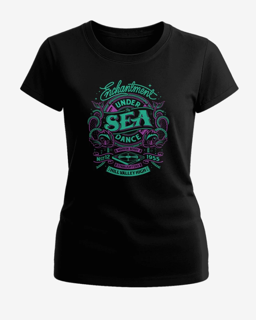 Polera de Mujer Negro de under the sea dance