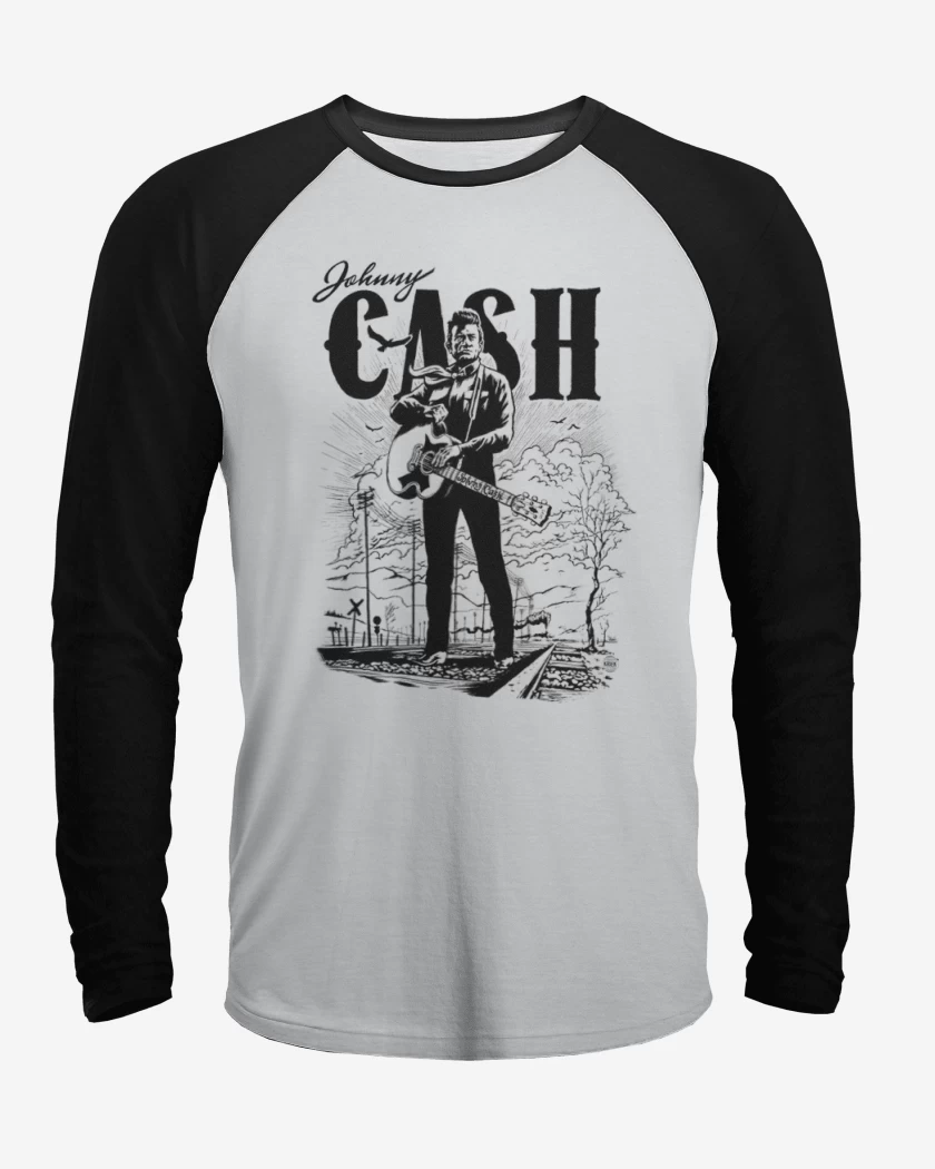 Polera Raglan Johnny cash