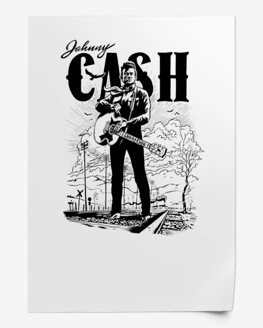 Print Johnny cash