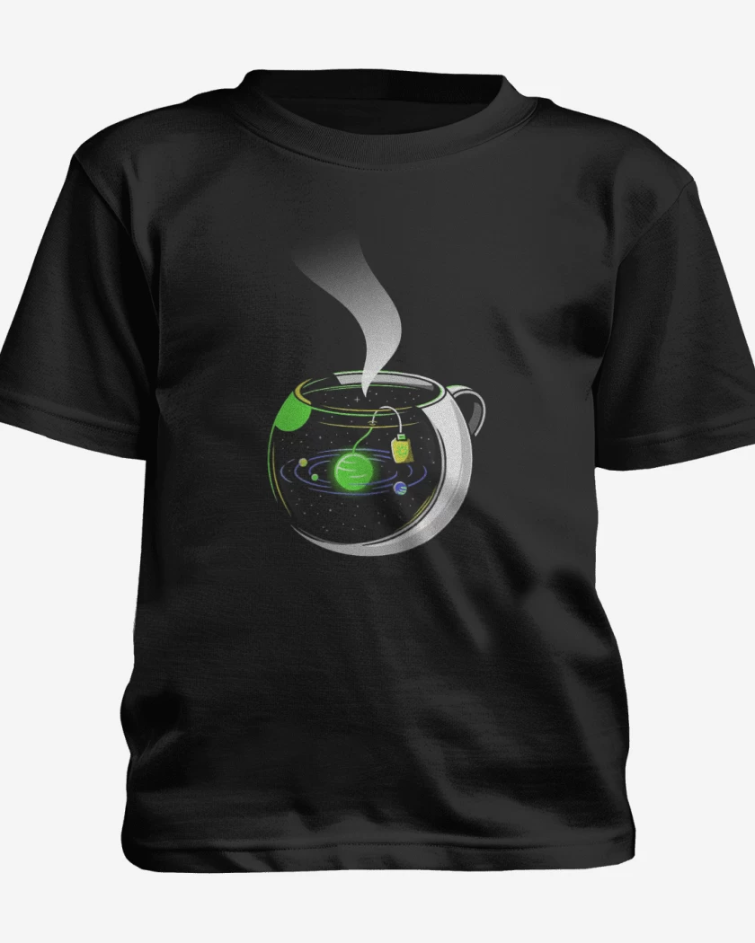 Polera de niño Negro de Té galactico