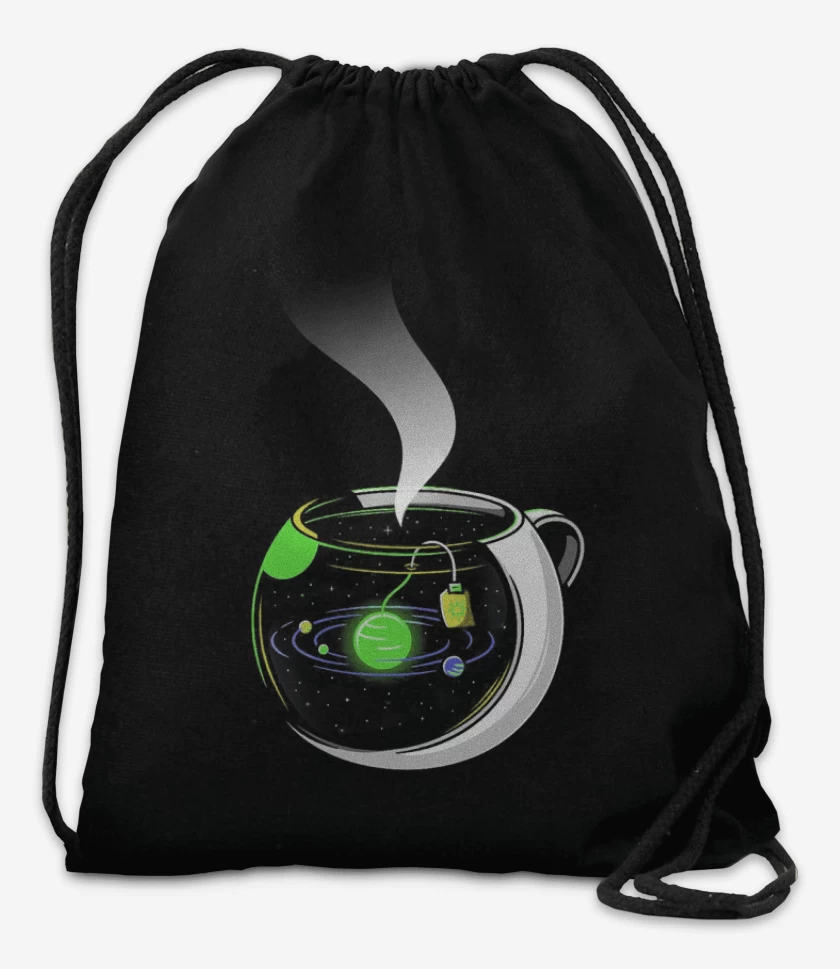 Mochila Negro de Té galactico
