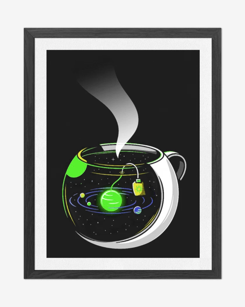 Cuadro decorativo Negro de Té galactico