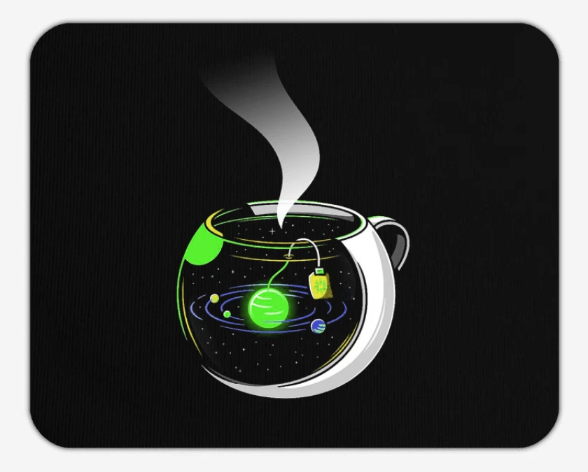 Mousepad Negro de Té galactico