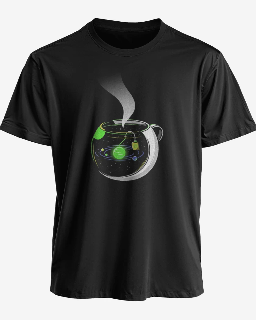 Polera premium Negro de Té galactico