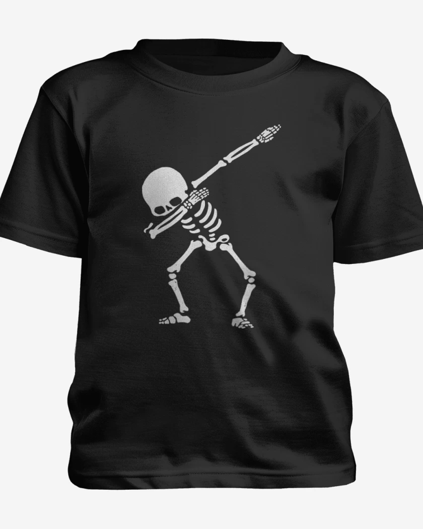 Polera de niño Negro de Esqueleto 2