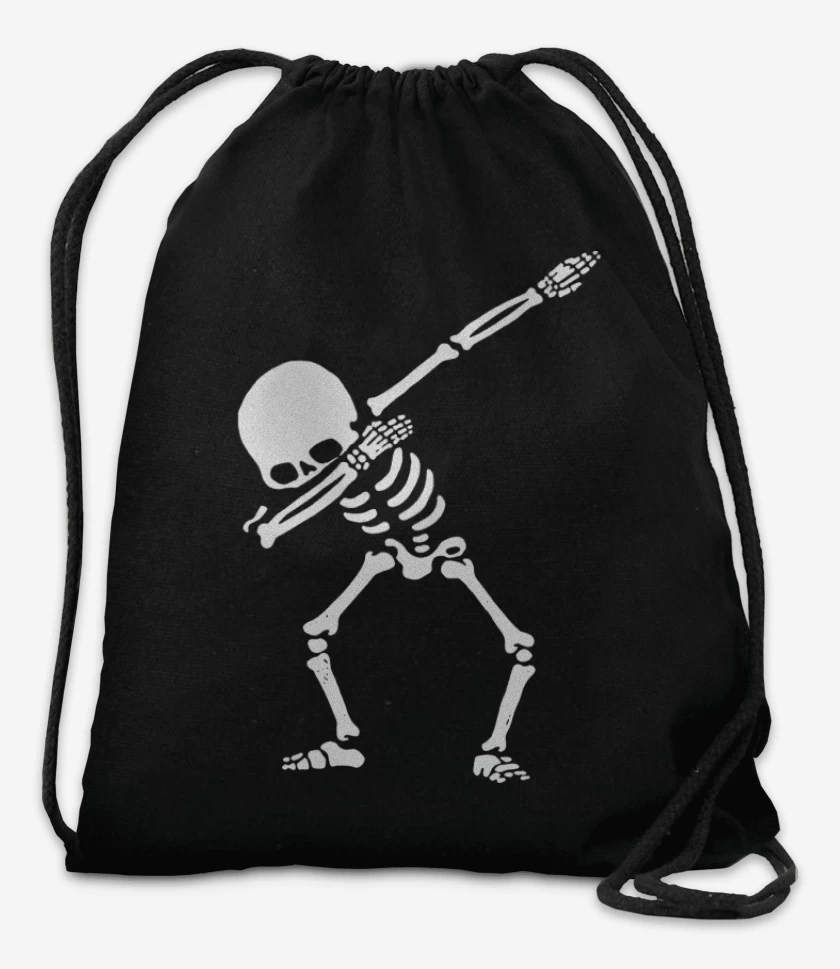 Mochila Negro de Esqueleto 2
