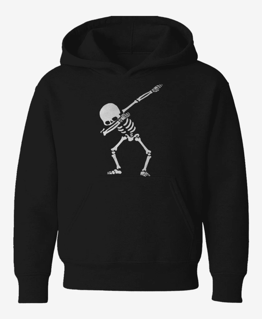 Poleron de niño Negro de Esqueleto 2