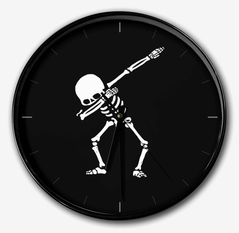 Reloj Negro de Esqueleto 2