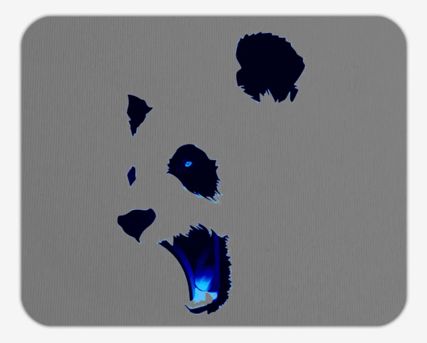 Mousepad Angry panda