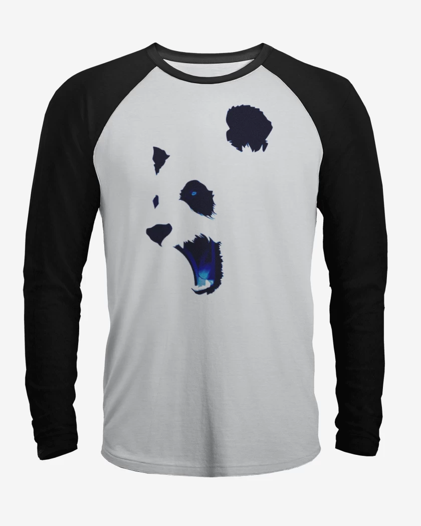 Polera Raglan Angry panda