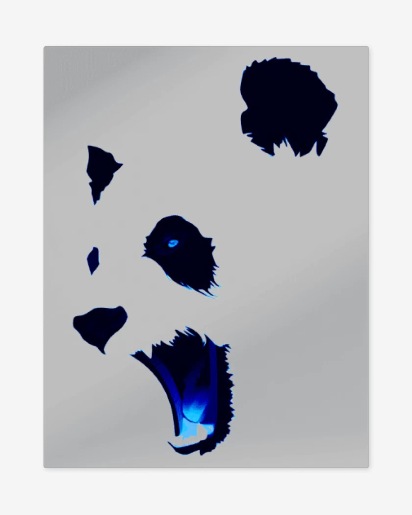 Print metalico Gris Melange de Angry panda