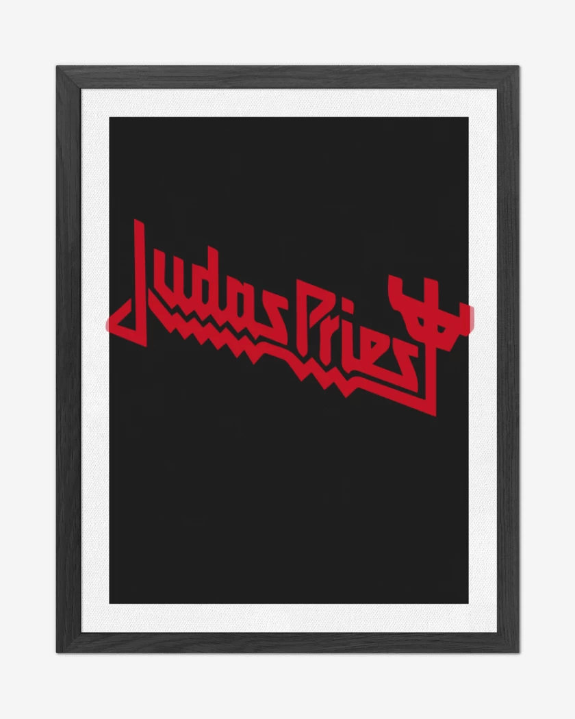 Cuadro decorativo Negro de Judas Priest Logo