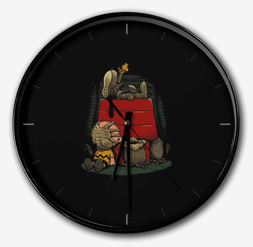 Reloj Negro de Snoopy terror