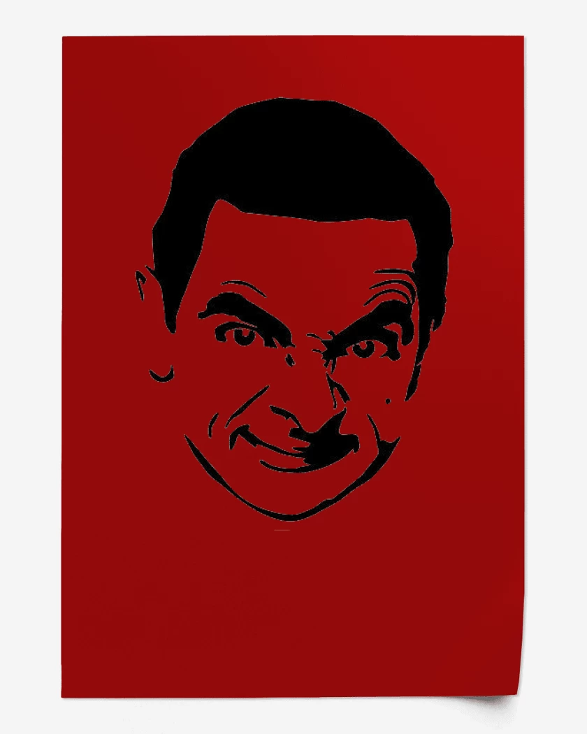 Print Mr Bean