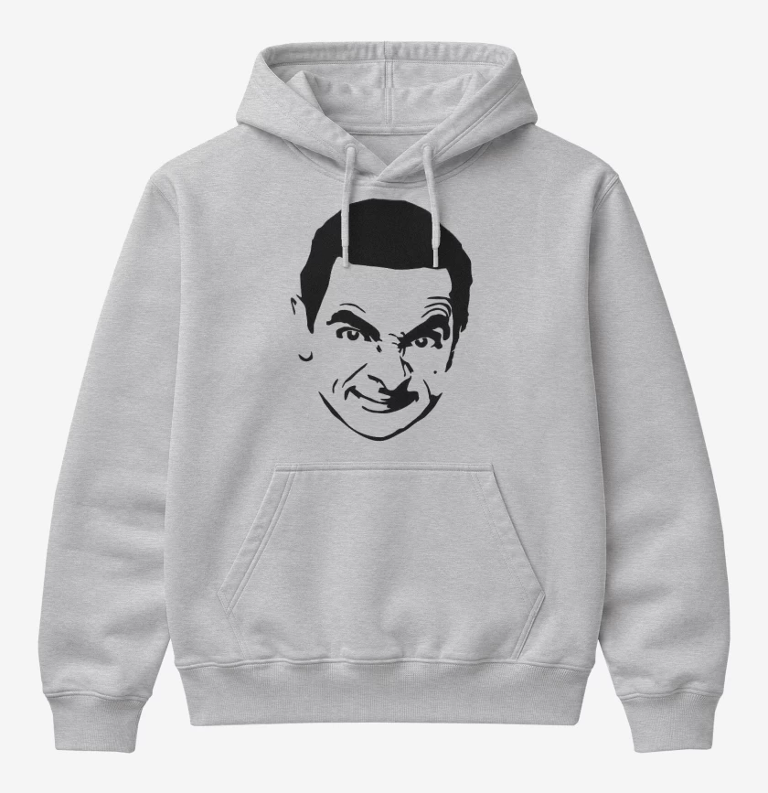 Poleron Canguro básico Gris Melange de Mr Bean