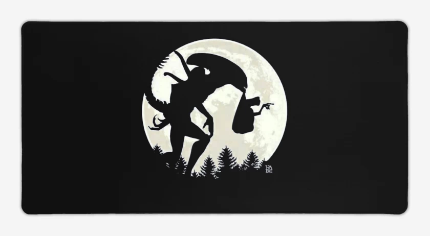 Mouse pad Gamer Negro de ALIEN E.T.