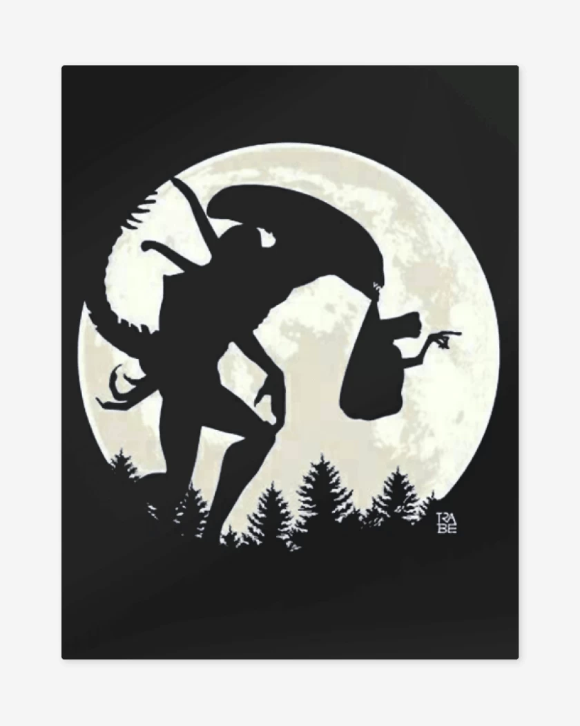 Print metalico ALIEN E.T.