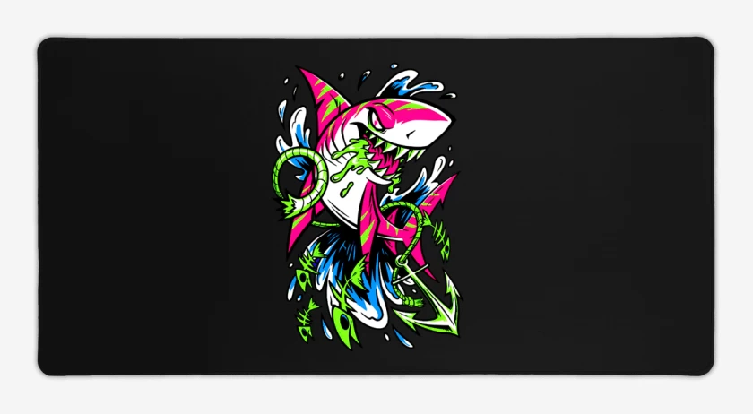 Mouse pad Gamer Negro de Tiburon