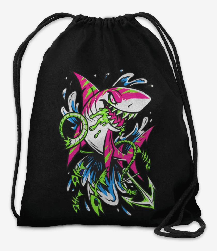 Mochila Negro de Tiburon