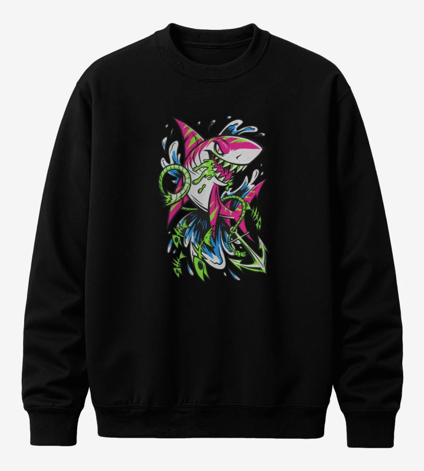 Poleron polo Negro de Tiburon