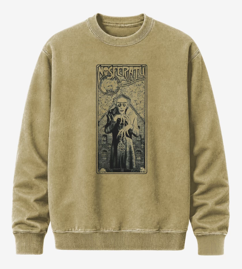 Poleron Polo Acid Wash Beige de Nosferatu 