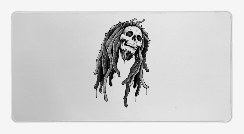 Mouse pad Gamer Blanco de Bob Calavera