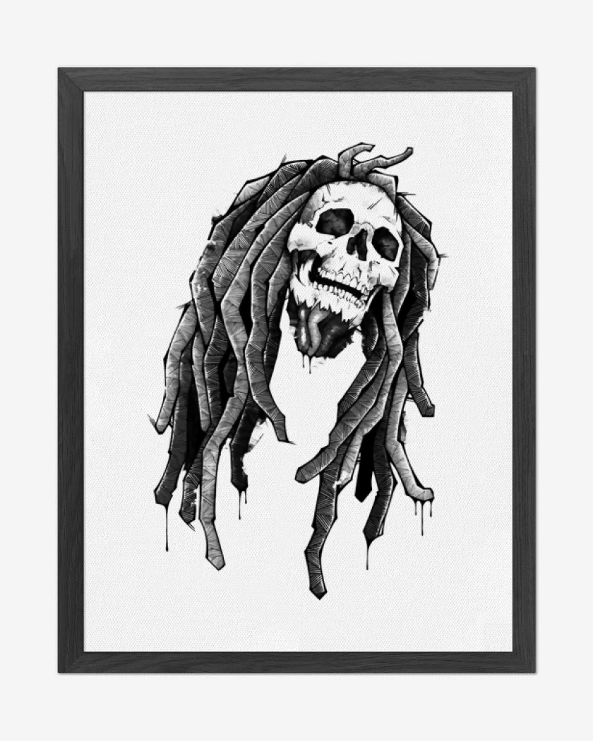 Cuadro decorativo Blanco de Bob Calavera