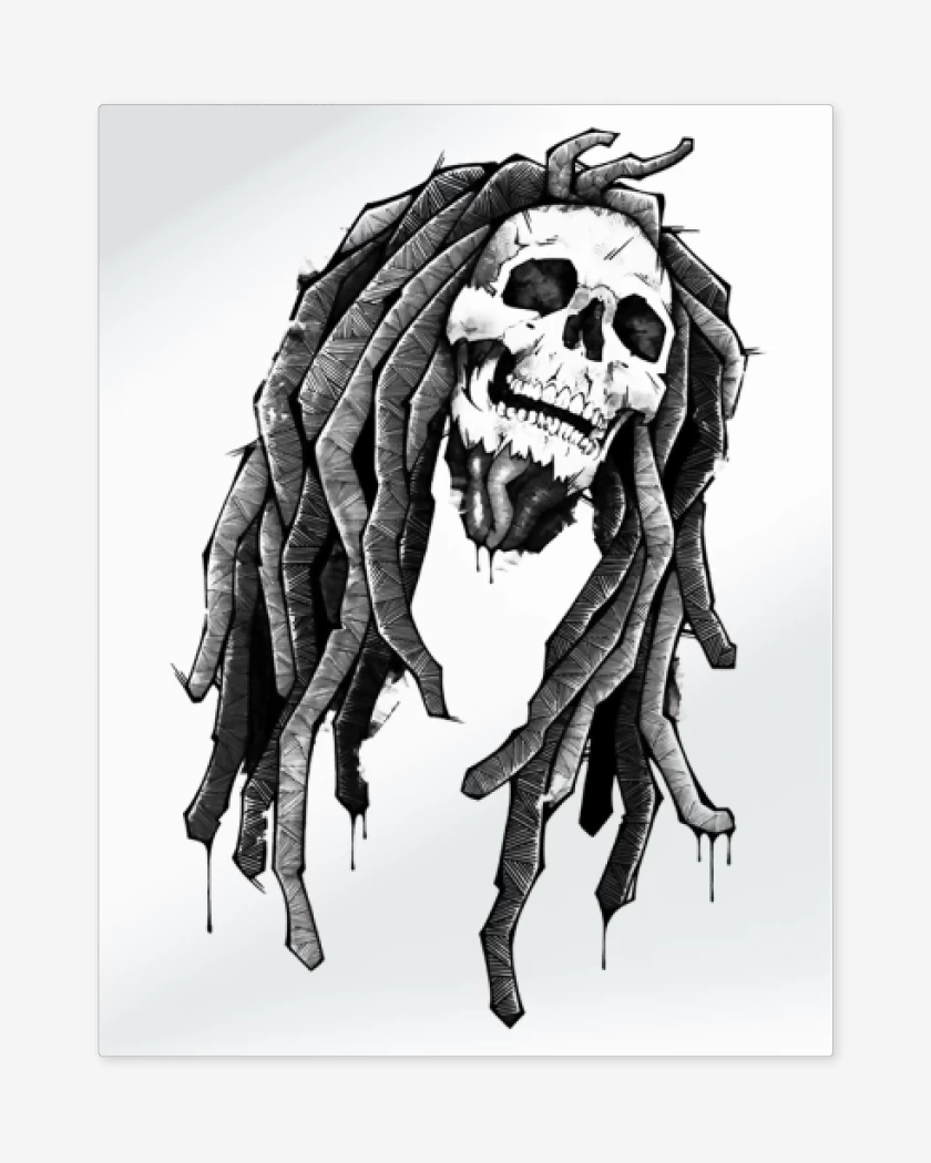 Print metalico Blanco de Bob Calavera
