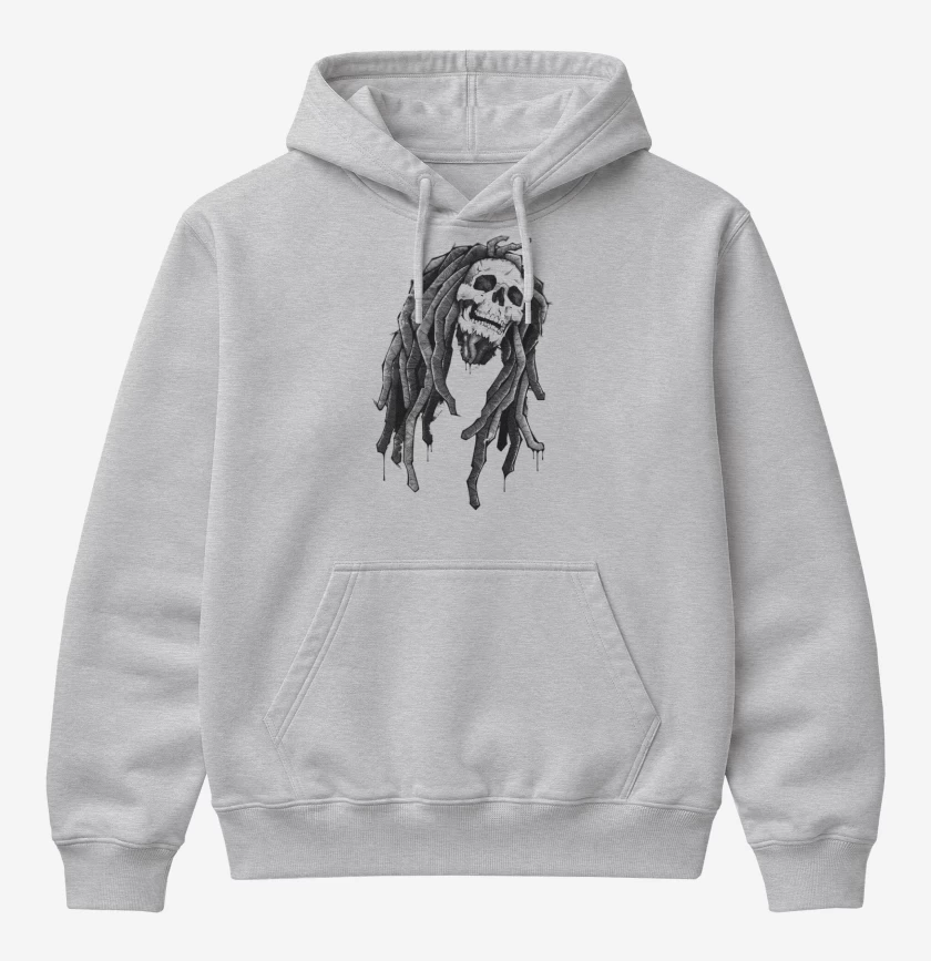Poleron Canguro básico Gris Melange de Bob Calavera