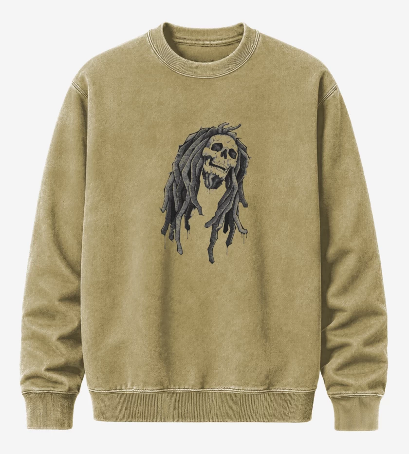 Poleron Polo Acid Wash Beige de Bob Calavera