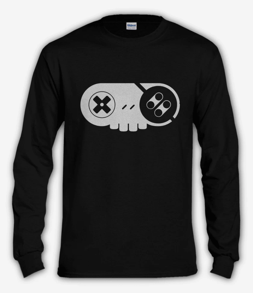 Polera manga larga Negro de Memento snes