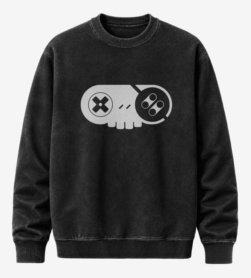 Poleron Polo Acid Wash Negro de Memento snes