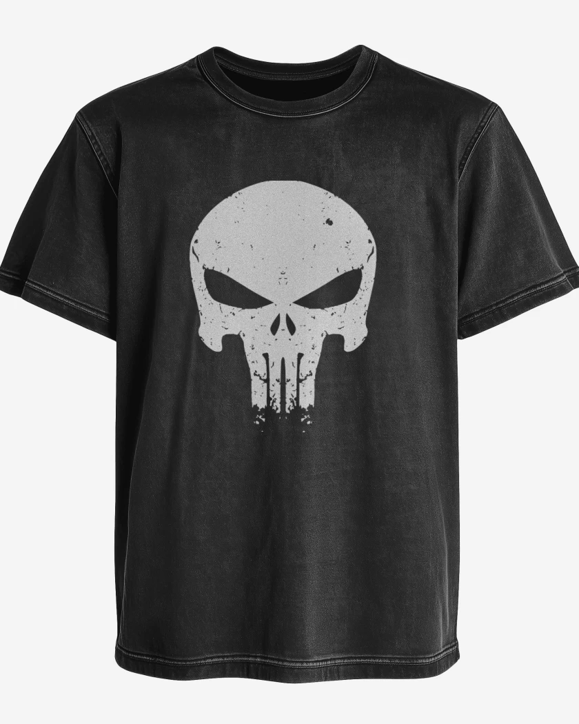 Polera desgastada El que castiga - Logo
