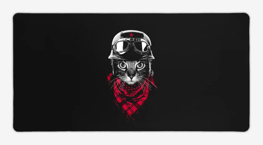 Mouse pad Gamer Negro de Gato revo