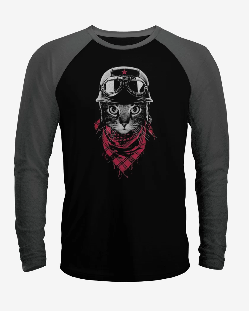 Polera Raglan Gato revo